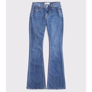 Abercrombie & Fitch Curve Love Mid Rise Bootcut Jeans Cowboy Embroidered Sz 29